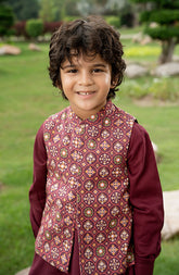 Printed Waist Coat 3Pcs Infant